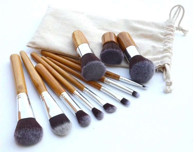 cosmetic make up brush 11 set with pouch kuas make up cosmetic make up brush 11 set with pouch kuas make up